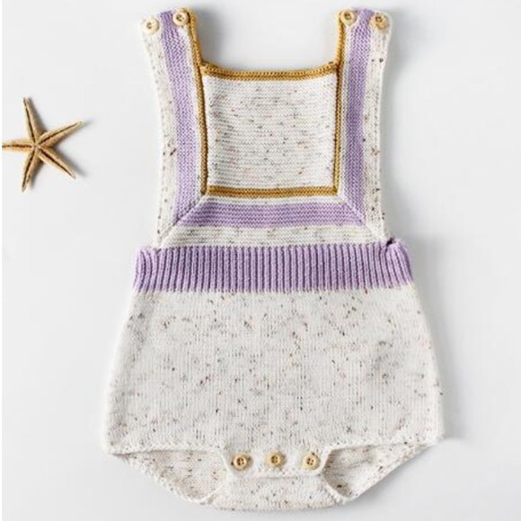 TheBoldBohemian Other - NWT Boho Nordic Knit Baby Onesie Sweater Romper